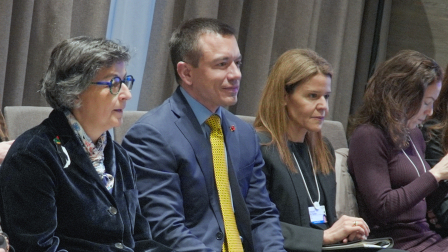 Daniel Noboa cumple agenda en su último día en Davos, Suiza.