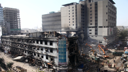 Un centro comercial en Pakistán se incendió el pasado 17 de enero de 2026