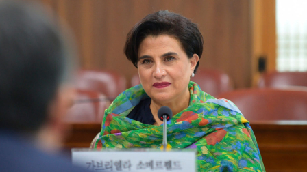 la ministra Gabriela Sommerfeld se pronunció desde Bélgica sobre la tensión comercial con Colombia.