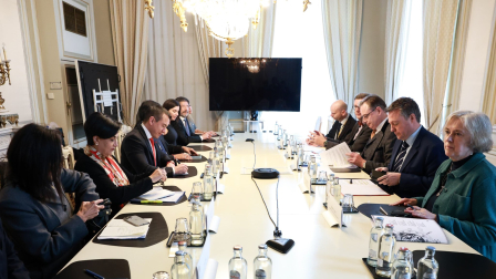 El presidente Daniel Noboa se reunió con el Primer Ministro de Bélgica, Bart De Wever, como parte de su visita a ese país.