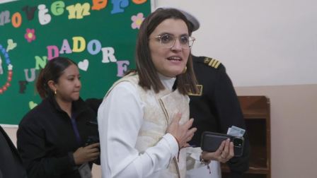 La Vicepresidenta María José Pinto visitó un centro de salud