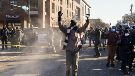 Protestas en Minneapolis, en contra del ICE tras redadas migratorias.