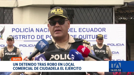 Una persona fue aprehendida tras el asalto en la Ciudadela El Ejército; la mercadería robada de una bodega era de productos no perecibles.
