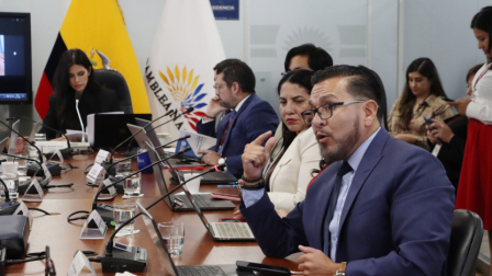 El asambleísta Blasco Luna en la sesión de la Asmablea Nacional de este martes 27 de enero 2026.