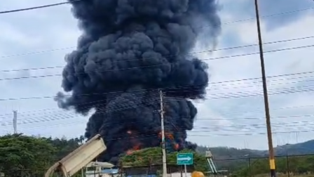 Un nuevo incendio en la Refinería de Esmeraldas se registró este vienres 30 de enero de 2026.