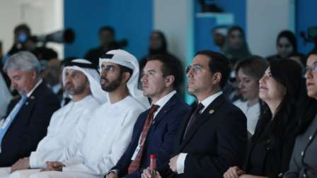 Daniel Noboa, presidente de la Republica, participa en el World Governments Summit 2026, en Dubái, junto a autoridades y líderes internacionales del sector tecnológico