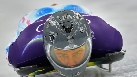 Vladyslav Heraskevych, en la sesión de entrenamiento