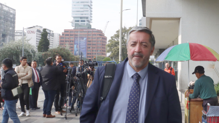 Audiencia del alcalde de Guayaquil Aquíles Álvarez  y 10 personas más detenidas por lavado de activos en el denominado caso Goleada. Abogado Ramiro García Fotos : API /Rolando Enríquez