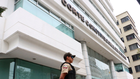 Imagen de archivo de la Corte Constitucional, en Quito, en octubre de 2025.