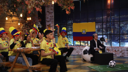 Alfonso Laso, periodista deportivo, narró el reto por equipos de MasterChef Celebrity Ecuador.