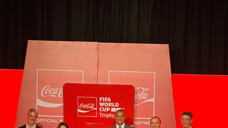 La visita del Trofeo Original de la Copa Mundial de la FIFA en Quito