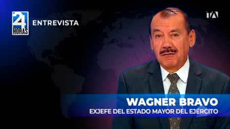 'La raíz del problema no está en Ecuador, está en Colombia, Perú y Bolivia; no tenemos una sola plantación de hojas de coca', Wagner Bravo, exjefe del Estado Mayor del Ejército, sobre la seguridad fronteriza de Ecuador.