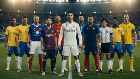 Las estrellas de los Supercampeones y las estrellas del fútbol en un video con IA