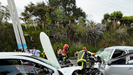 Siniestro en Oyacoto deja tres personas afectadas este martes 24 de febrero