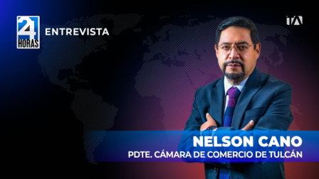'Desde que entró en vigencia la tasa de seguridad a Colombia, se ha incrementado el contrabando', Nelson Cano, presidente de la Cámara de Comercio de Tulcán.