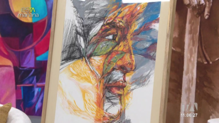 El pintor ecuatoriano, Edguin Barrera explicó la importancia del mundo andino en su obra y en que elementos se inspira.