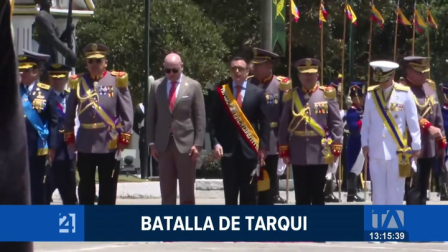 El presidente participó en el acto castrense en Quito, conmemorando el Día del Ejército Ecuatoriano y resaltando la labor de las Fuerzas Armadas. Un reportaje de Karen Haro