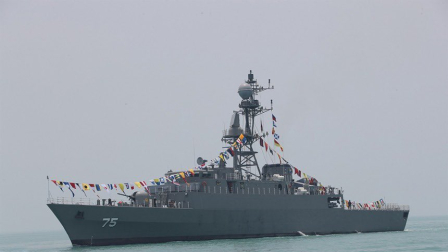 Estados unidos hundio la corneta irani IRIS dena en Sri lanka y revento el IRIS Shahid Sayyad Shirazi en el estrecho de ormuz