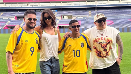 Nadia Mejía, Jombriel, Javier Neira, grabación de nuevo sencillo para la selección ecuatoriana