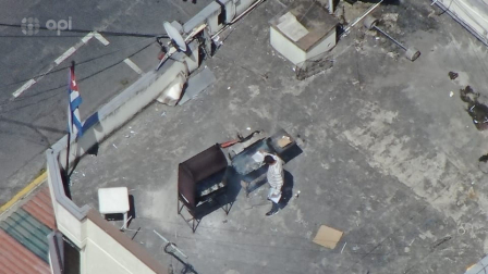 Ambiente en la embajada de Cuba, por supuesta expulsión del embajador, en el sector norte de la Capital.Fotos: API / CORTESIA