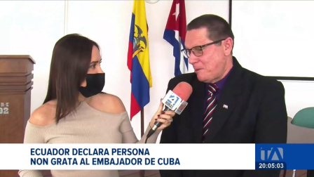 El Gobierno Nacional otorgó un plazo de 48 horas para que la misión diplomática abandone el territorio ecuatoriano ante una nueva escalada de tensiones entre ambos países