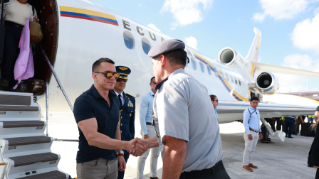 Daniel Noboa llega a Miami para participar en cumbre convocada por Donald Trump