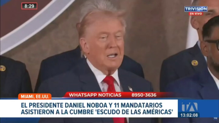 En la cumbre de Miami, el mandatario estadounidense calificó a México como el epicentro de la violencia y ratificó su postura ante 12 líderes regionales, incluido Daniel Noboa. Un reportaje de Carlos Sacoto