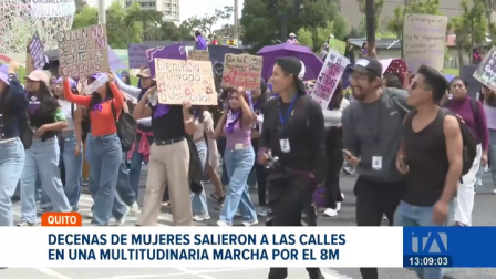 Decenas de colectivos y ciudadanas recorrieron las calles de la capital este domingo para conmemorar la lucha por la igualdad y recordar sus derechos. Un reportaje de Brigette Mancheno