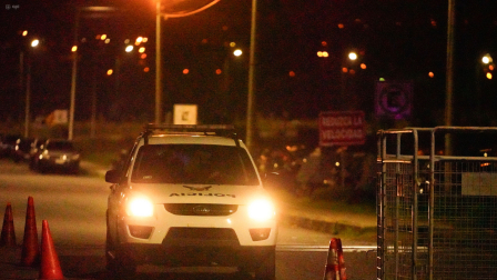 Llegada del alcalde de Guayaquil Aquíles Álvarez, detenido por lavado de activos en el denominado caso Goleada.