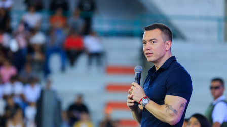 El presidente Daniel Noboa se refirió a distintos temas en una entrevista radial este lunes 9 de marzo.