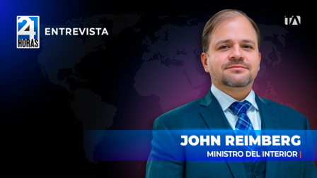'Hay asesoramiento (de Estados Unidos), pero quien está atacando son las Fuerzas Armadas del Ecuador', John Reimberg, ministro del Interior, sobre la situación del narco en Ecuador.