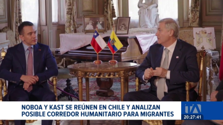 En el marco de la investidura presidencial en Chile, ambos mandatarios mantuvieron una reunión bilateral para tratar temas de seguridad y movilidad humana regional. Un reportaje de María Gracia Chacón