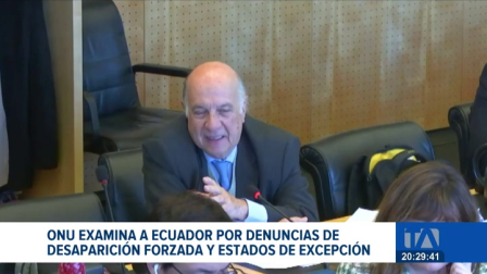 El Comité contra la Desaparición Forzada pidió explicaciones sobre el estado de excepción; la delegación defendió el respeto a los derechos humanos. Un reportaje de Belén Merizalde
