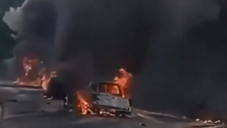 Camión lleno de combustible  volcó en el cantón Limón Indanza