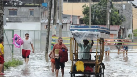 Las lluvias ha dejado zonas inundadas en diferentes provincias del país