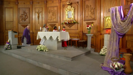 Misa del domingo 1 de marzo del 2026, con el padre Allan Mendoza, desde la Capilla La Dolorosa del colegio San Gabriel de Quito.