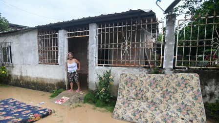 Diversas zonas rurales del cantón Chone fueron afectadas por los desbordamientos de los ríos Garrapata y Mosquito.
