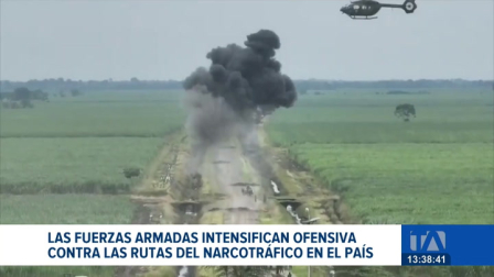 En medio del toque de queda, las fuerzas del orden destruyen zonas utilizadas por narcovionetas para el tráfico de drogas. Un reportaje de Catalina García