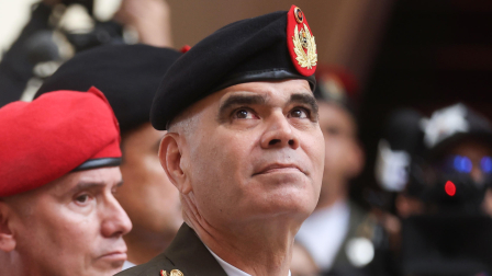 Fotografía del 4 de febrero de 2026 que muestra al ministro de Defensa de Venezuela, Vladimir Padrino López, en Caracas (Venezuela).