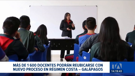 El Ministerio de Educación abre la convocatoria para el régimen Costa-Galápagos, permitiendo que maestros trabajen más cerca de sus hogares. Un reportaje de Ismenia Solórzano