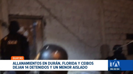 Supuestos integrantes de grupos de delincuencia organizada fueron detenidos en intervenciones simultáneas en tres distritos de la Zona 8. Un reportaje de Camila Guevara