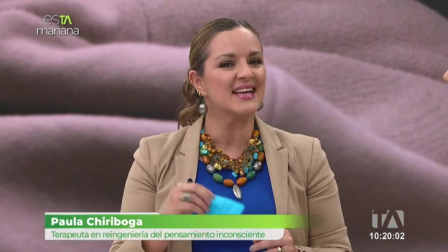 Paula Chiriboga, terapeuta en pensamiento inconsciente, nos motiva a sonreír en esTAmañana y concentrarnos más en lo positivo que en lo negativo de la vida.