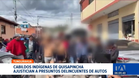 Comuneros aplicaron justicia indígena contra sospechosos de robo de vehículos. Además, sancionaron a jóvenes que consumían licor en la vía pública. Un reportaje de Edith Jácome