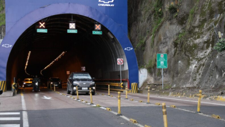La AMT implementó un nuevo esquema en la circulación por el Túnel Guayasamín.