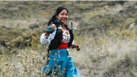 Yanna Guillin en el Chota Trail