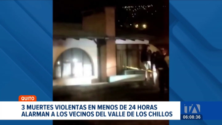 La Policía investiga varias muertes violentas ocurridas en menos de un día en el Valle de los Chillos, situación que mantiene en alerta a los residentes.Un reportaje de Gustavo Jaramillo
