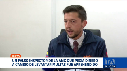 El sujeto pedía dinero a cambio de no emitir multas de la Agencia Metropolitana de Control. El detenido es un miembro activo del Cuerpo de Agentes. Un reportaje de Juan Miguel Rodríguez