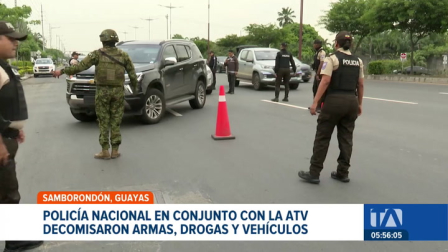 Policía Nacional y la Agencia de Tránsito ejecutaron intervenciones estratégicas para combatir la delincuencia en Samborondón. Un reportaje de Jazmín Solís