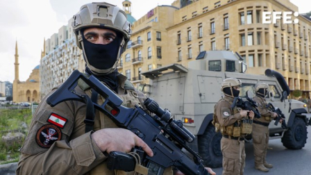 Ataque aéreo israelí en la zona de Jazín, en el sur de Líbano,