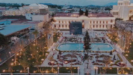 Captura de pantalla video de restauración del Palacio Nacional de El Salvador.